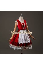 Identity V Little Girl Alice DeRoss Aging Skin Red Dress Cosplay Costume